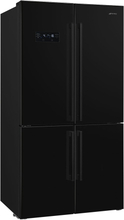 Smeg French Door kjøleskap/fryser 92 cm, svart