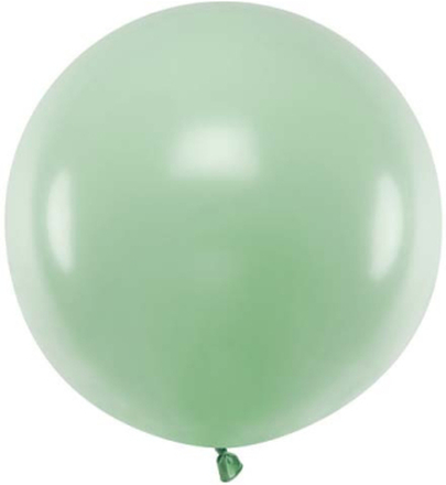 Rund ballong pistagegrön, 60 cm - PartyDeco