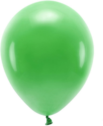 Eko Ballonger Grön, 30 cm, 10-pack - PartyDeco