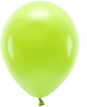 Eko Ballonger Ljusgrön, 30 cm, 10-pack - PartyDeco