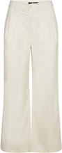 Alder Relaxed Pleated Pant Bottoms Trousers Culottes Beige VANS