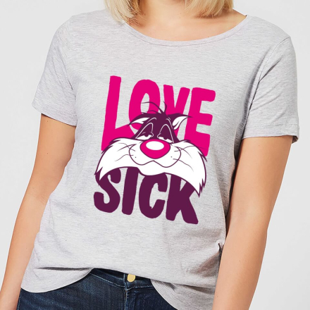 Looney Tunes Love Sick Sylvester Women's T-Shirt - Grey - 5XL - Grey