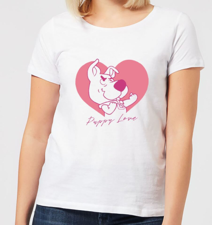 Scooby Doo Puppy Love Women's T-Shirt - White - XXL - White