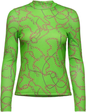 Diro Tops T-shirts & Tops Long-sleeved Green Mango