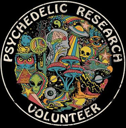 Steven Rhodes Psychedelic Research Volunteer Hoodie - Black - XL