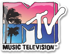 MTV Tropical Logo Sticker, Accessories