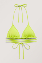 Padded triangle bikini top - Green