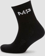MP Women's Essentials Crew Socks (1 Pack) - Black - UK 3-6