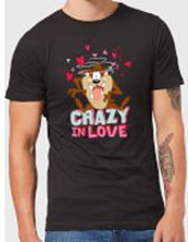 Looney Tunes Crazy In Love Taz Men's T-Shirt - Black - S - Black