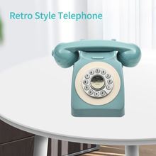 Desktop Corded Phone 80s Vintage Retro Style Telephone Desk Landline Phone Support Ring Volume Control for Home Office Business Hotel Cafe Bar Old Fashioned Decoration