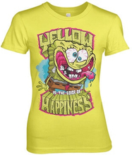 Yellow Is The Color Of Happiness Girly Tee, T-Shirt