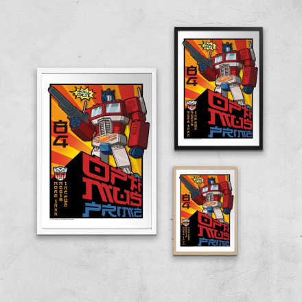 Transformers Roll Out Poster Art Print - A3 - White Frame