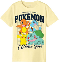 Name It Adan Pokémon t-skjorte til barn, double cream