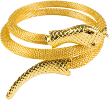 Gullfarget Slange Armbånd