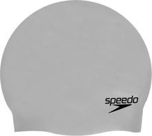 Speedo Speedo Plain Moulded Silicone Cap Grey Accessoirer OneSize