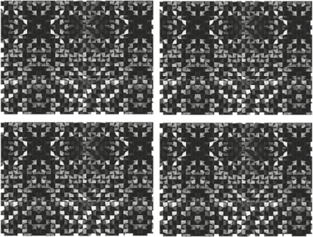 8x stuks retro stijl placemats van vinyl 40 x 30 cm zwart