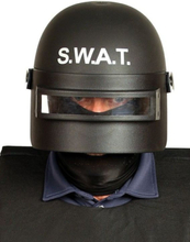 Svart SWAT Hjelm med Svart Visir