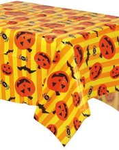 Gult og Orange Duk med Halloweenmotiver 132x177,8 cm