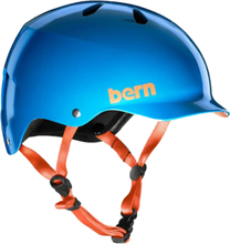 bern Watts H2O Wassersport-Helm mit ABS-Schale Wakeboard-Helm MW5GAZS Blau/Orange