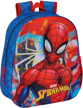 Skolryggsäck 3D Spider-Man Röd Marinblå 27 x 33 x 10 cm