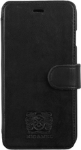 Mobilplånbok Slim Stan i svart läder till iPhone 6/7/8