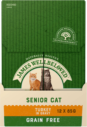 James Wellbeloved Senior Cat Grain Free Truthahn - 48 x 85 g