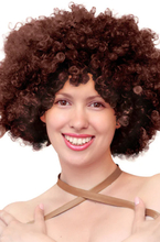 Party Wig Afro Hair Brown Paryk