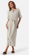 Object Collectors Item Objsanne Ancle Shirt Dress Sandshell Stripes:Black 36