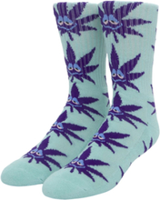 HUF Plantlife lange Socken mit Blätter-Print Freizeit-Strümpfe One Size SK00520 Mintgrün/Violett