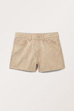 Short Mini Twill Shorts - Beige