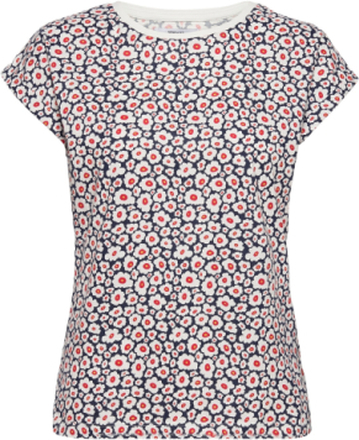 T-Shirt Visby Daisy Blouses Short-sleeved Multi/mønstret DEDICATED*Betinget Tilbud