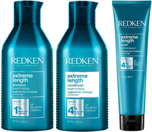 Redken Extreme Length Trio Set Shampoo 300 ml + Conditioner 300 ml + Leave-In 150 ml