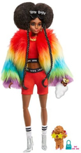 Barbie - Extra Dukke - Rainbow Coat