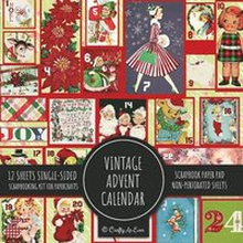 Vintage Advent Calendar Scrapbook Paper Pad