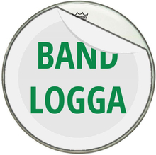 Logotryck, bastrumma - avtagbart (Avtagbart tryck)