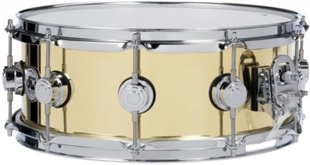 DW Snare Drum Yellow brass 14x6,5