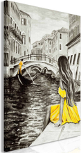 Lærredstryk Drømme i Venedig (1 del) Gul