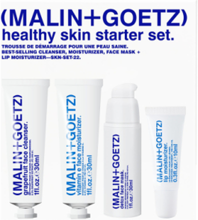 Healthy Skin Starter Set Hudpleiesett Nude Malin+Goetz*Betinget Tilbud