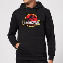 Jurassic Park Logo Hoodie - Black - S