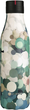 Les Artistes - Bottle Up Design termoflaske 0,5L turkis/hvit pixel