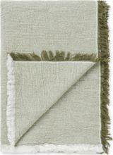 "Daisy Plaid Home Textiles Cushions & Blankets Blankets & Throws Green ELVANG"