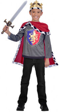 Dress kit king boys polyester rød / sølv mt. 110/116