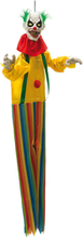 Läskig Clown - Dekoration med Ljud, Ljus och Rörelse 130 cm