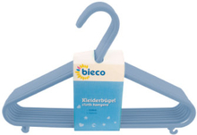 bieco Tøjbøjler 8 stk, trendblåt