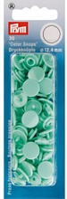 Prym Color Snaps Tryckknappar Plast Rund Mint 12,4mm - 30 st.