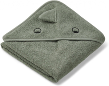 Albert Hooded Towel Home Bath Time Towels & Cloths Towels Green Liewood