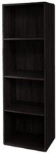 Libreria scaffale legno 40x29x132cm mobile 4 ripiani casa ufficio colore Wengè