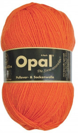 Opal Uni 4-trdigt Garn Unicolor 5181 Orange
