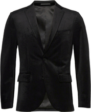 Mageorge F Velvet Suits & Blazers Blazers Single Breasted Blazers Black Matinique