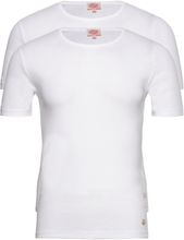 Pack Of 2 T-Shirts Héritage Tops T-Kortærmet Skjorte White Armor Lux